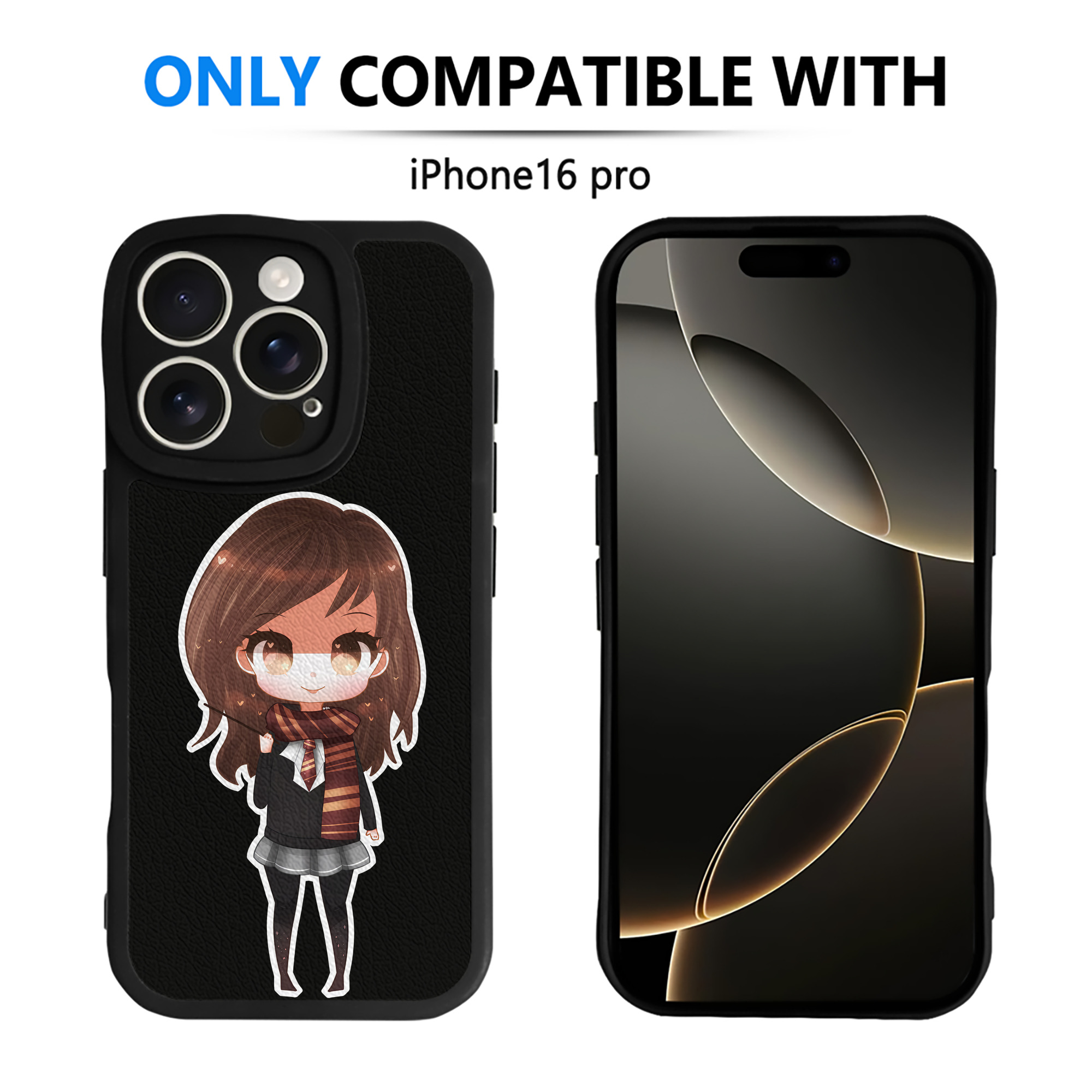 （画像用） Harry Potter ハリー・ポッターシリーズ 【iPhone 16シリーズ対応】シリコンスマホケース（レザー調） 材質：シリコン